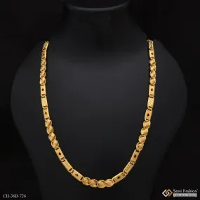 1 Gram Gold Forming Kohli Nawabi Superior Quality Unique Design Chain - Style B726