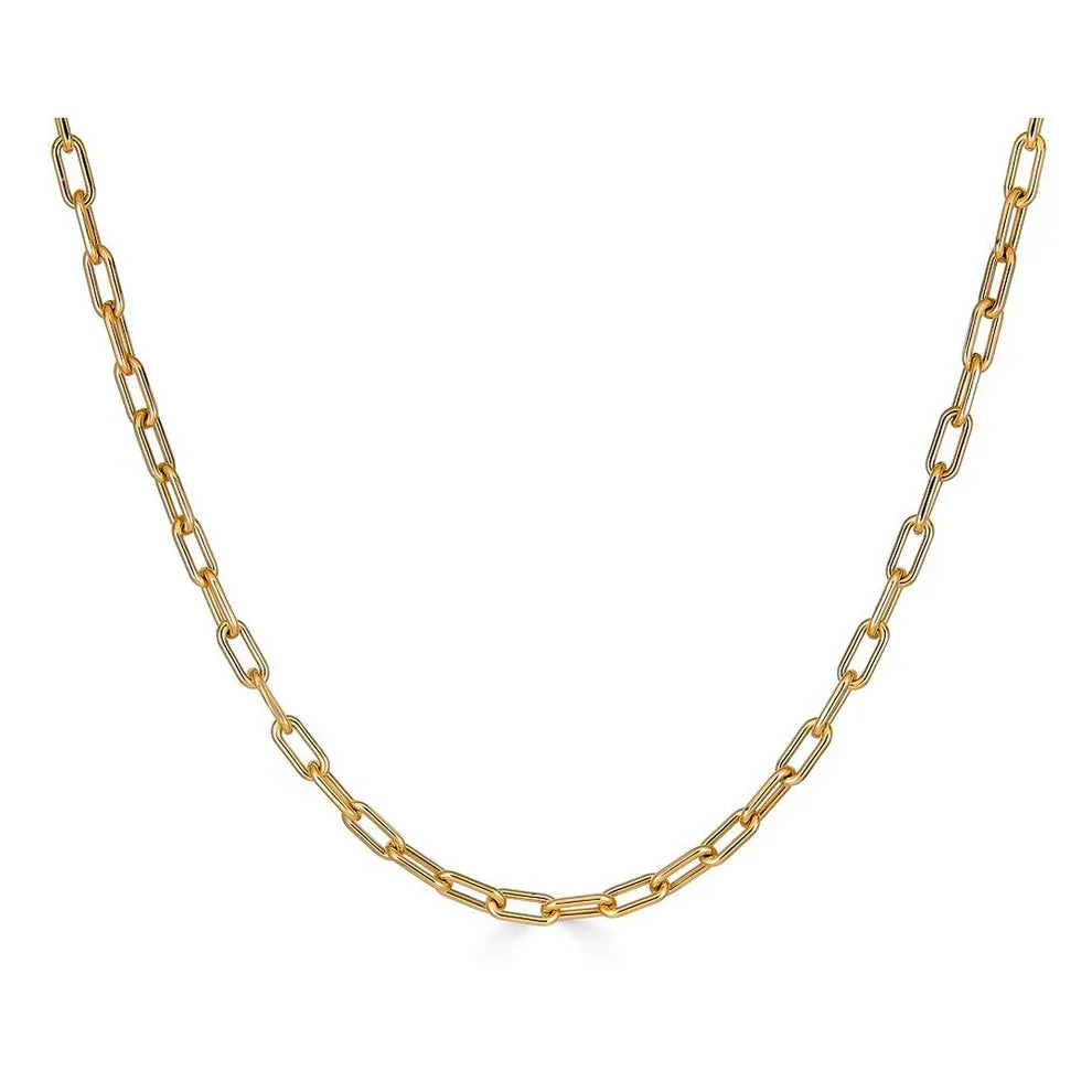 14K GOLD RECTANGULAR LINK CHAIN