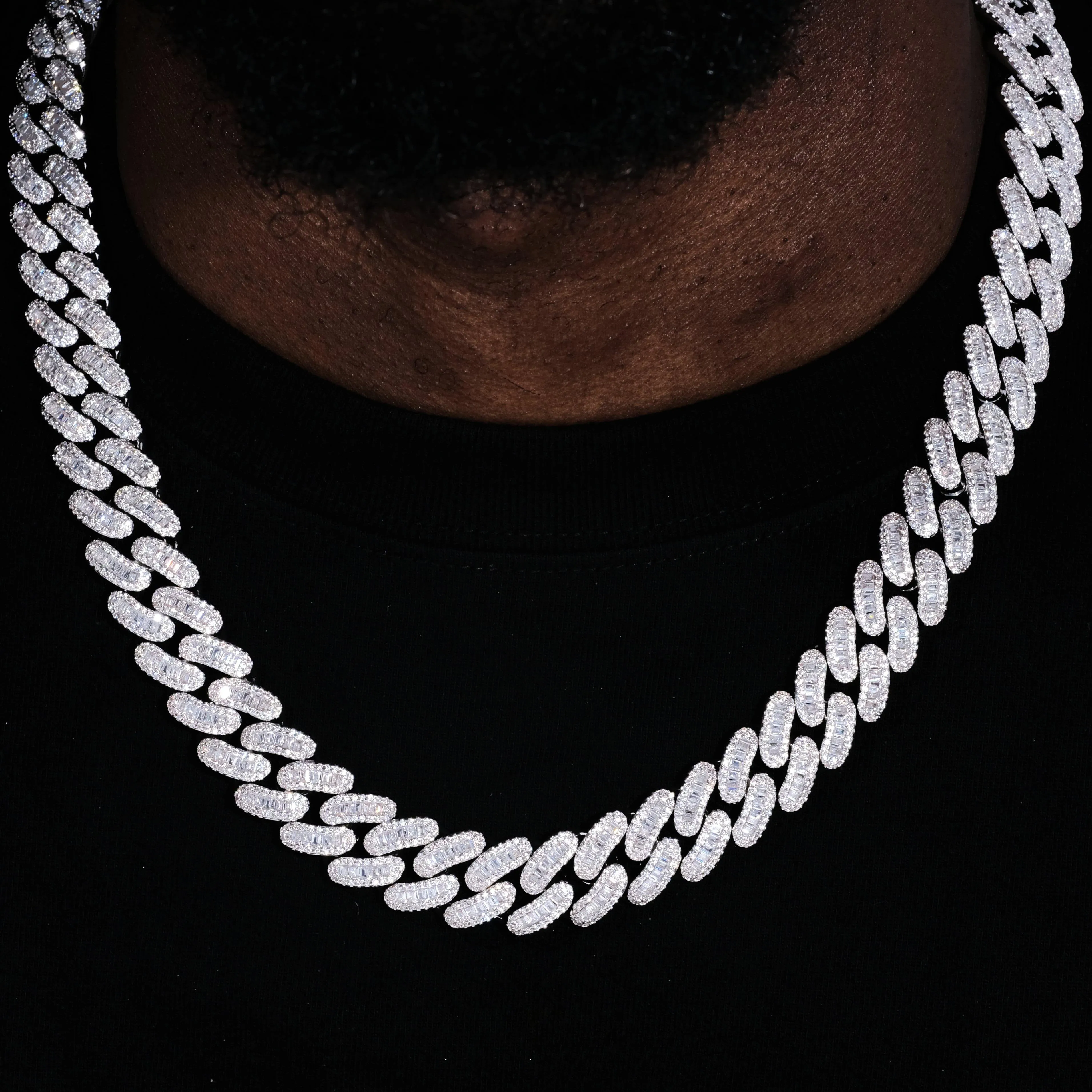 16MM Baguette Cuban Link Chain