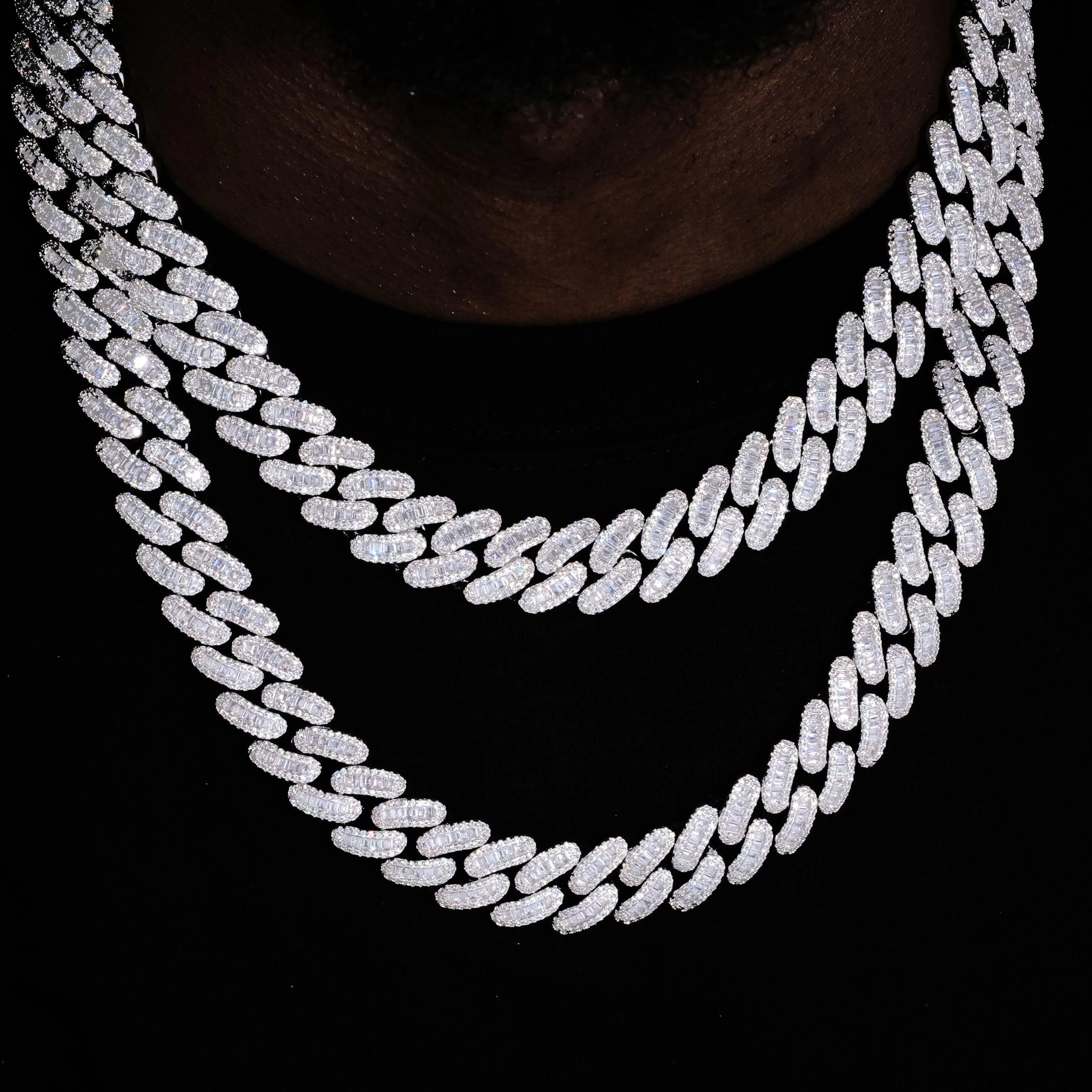 16MM Baguette Cuban Link Chain