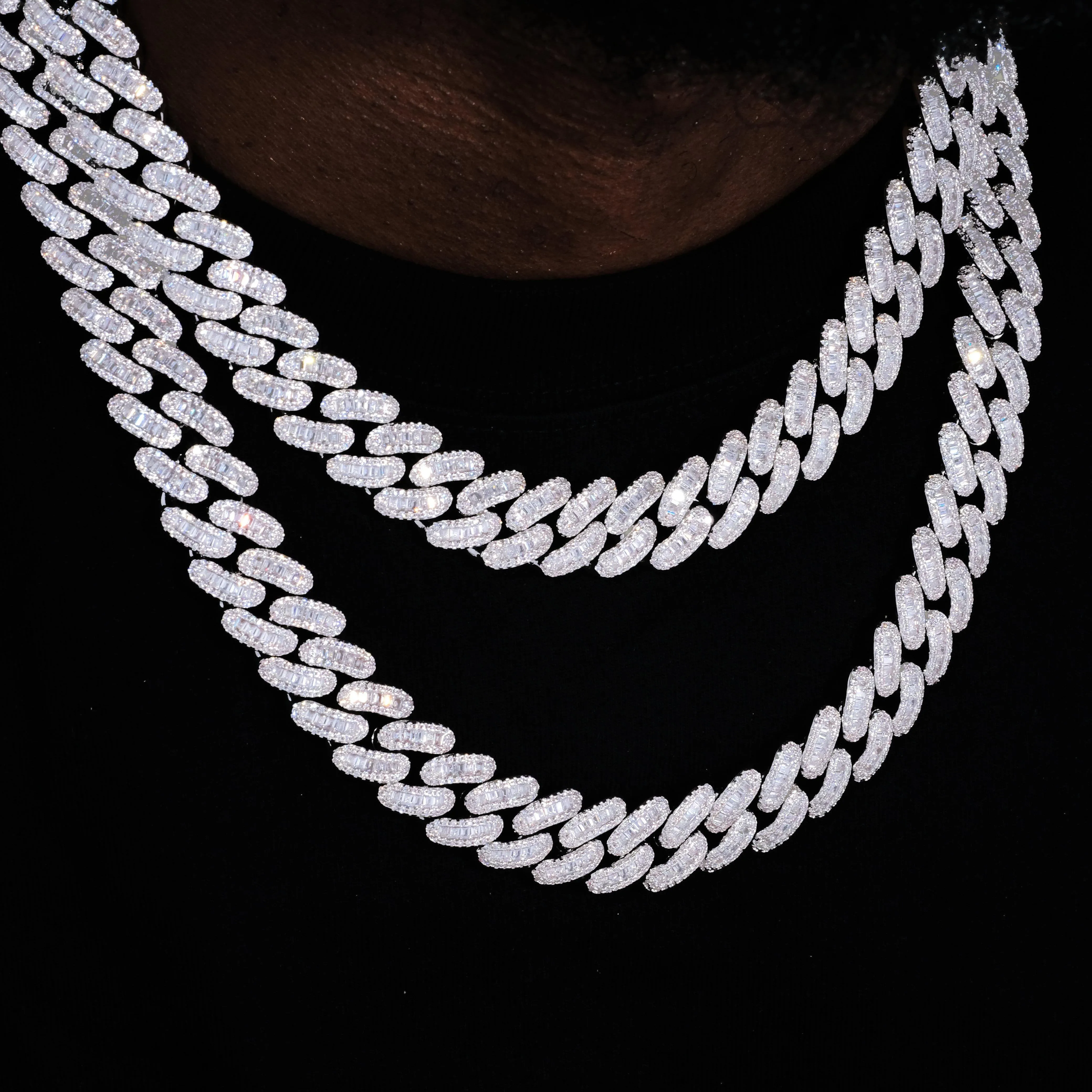 16MM Baguette Cuban Link Chain