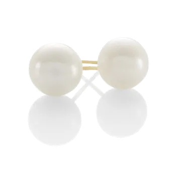 9CT 8MM CULTURED FRESHWATER PEARL EARRINGS