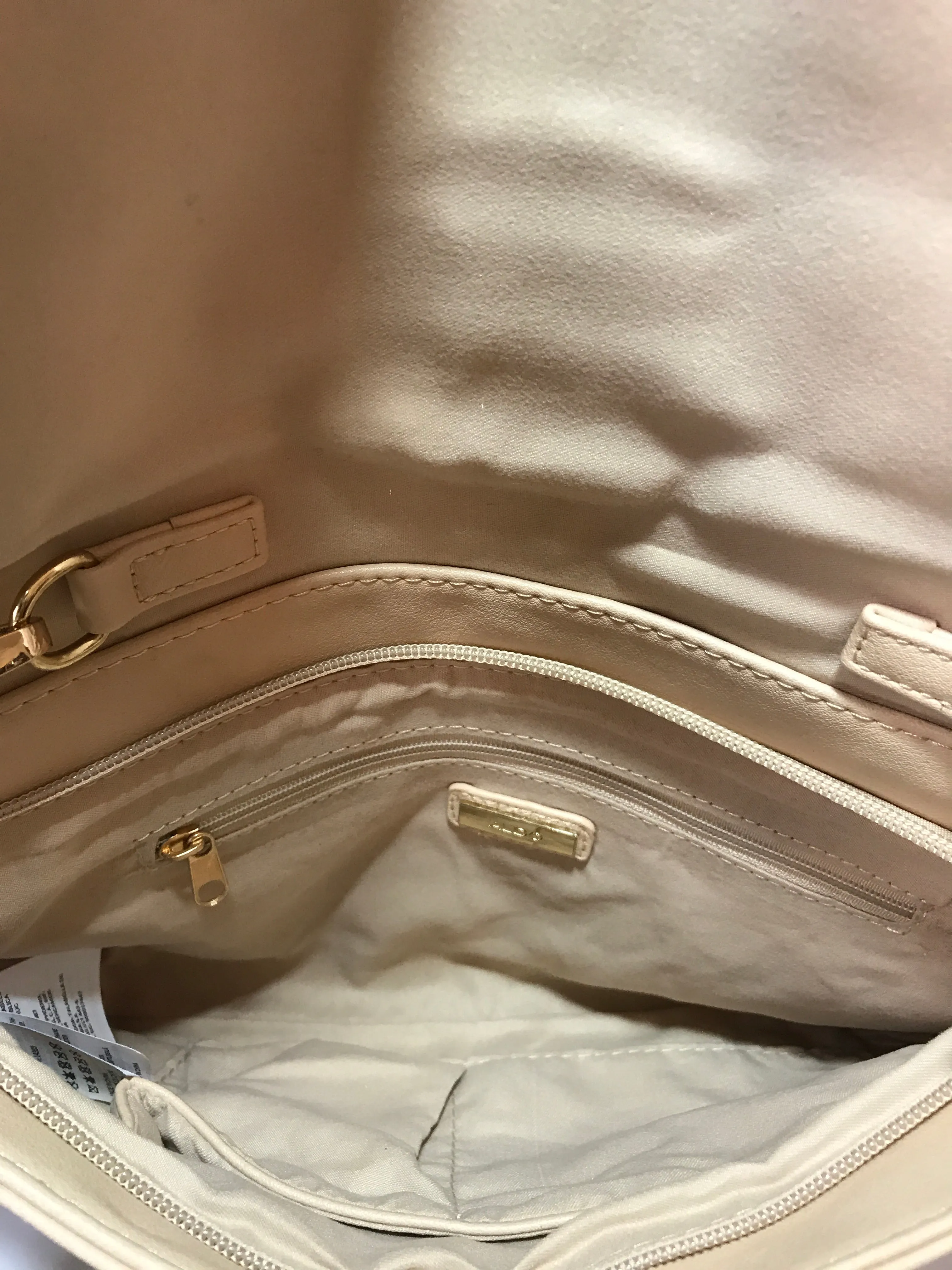 ALDO Nude Large Bow Clutch Bag | Gently Used |