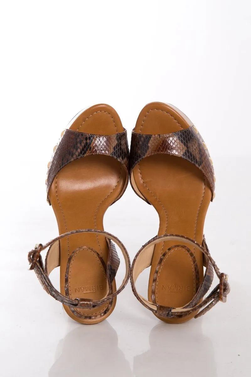 Alexander Birman Brown Python Platforms SZ 37.5