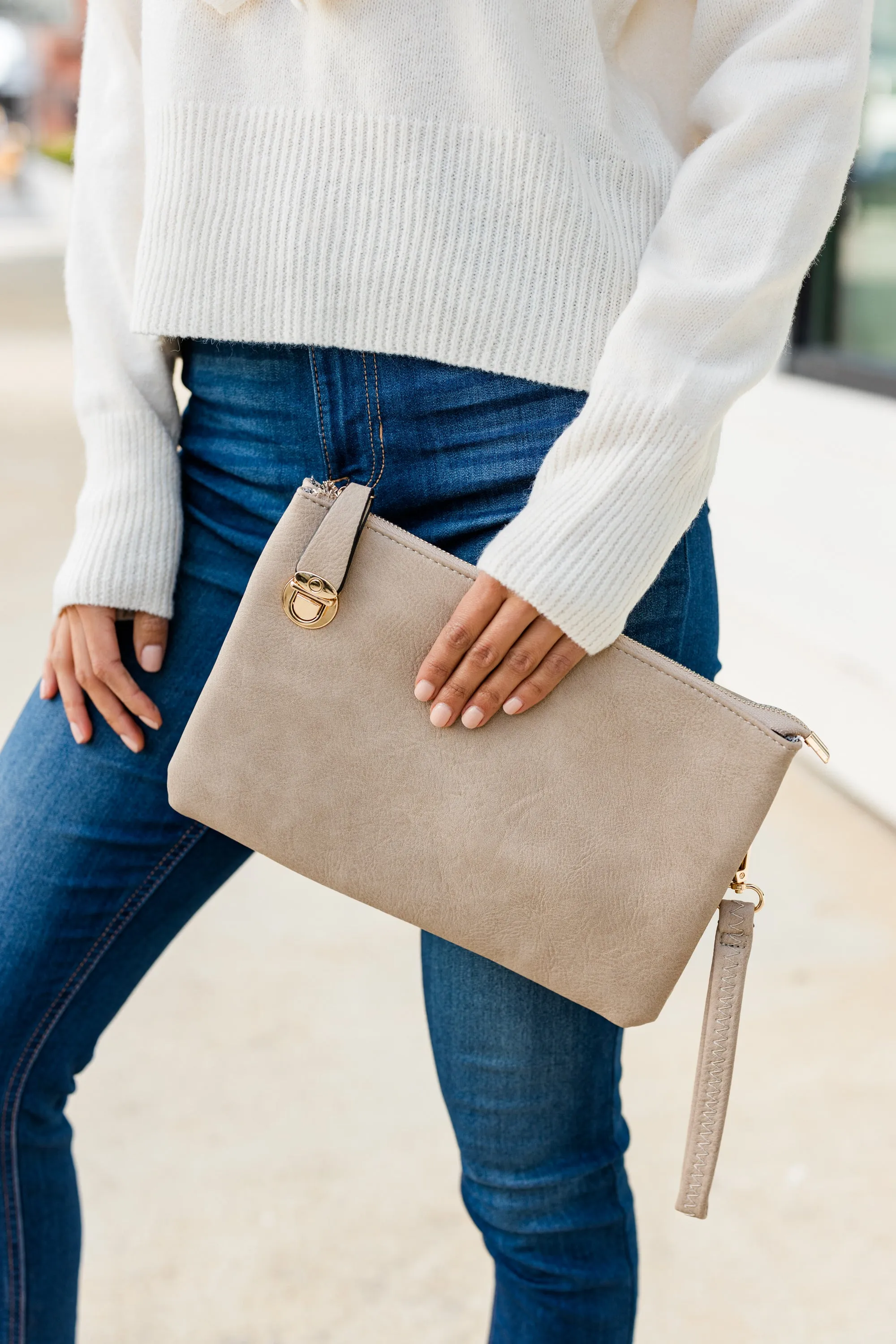 All In Favor Sand Brown Purse