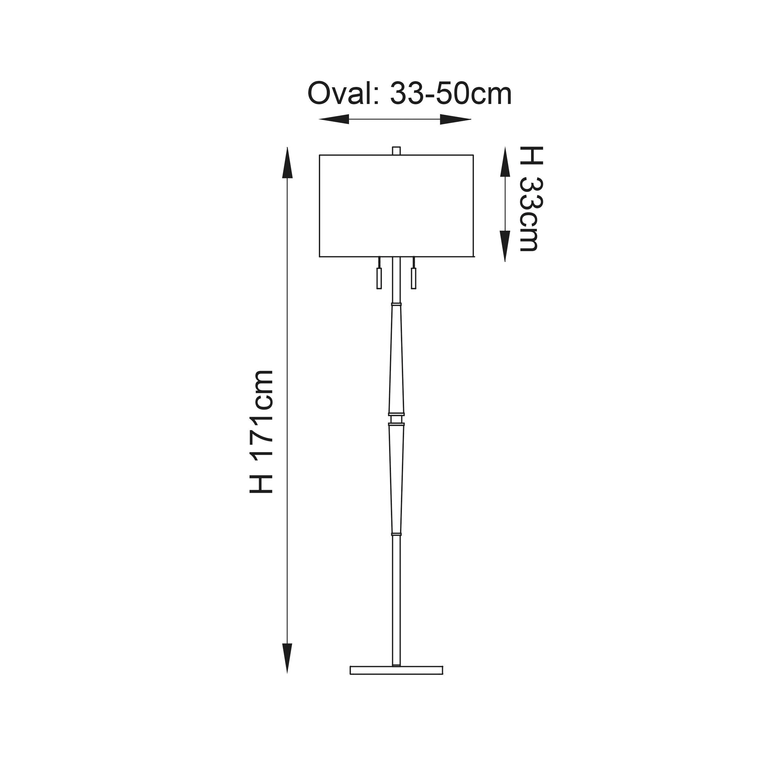 Altesse Wood & Oatmeal Floor Lamp