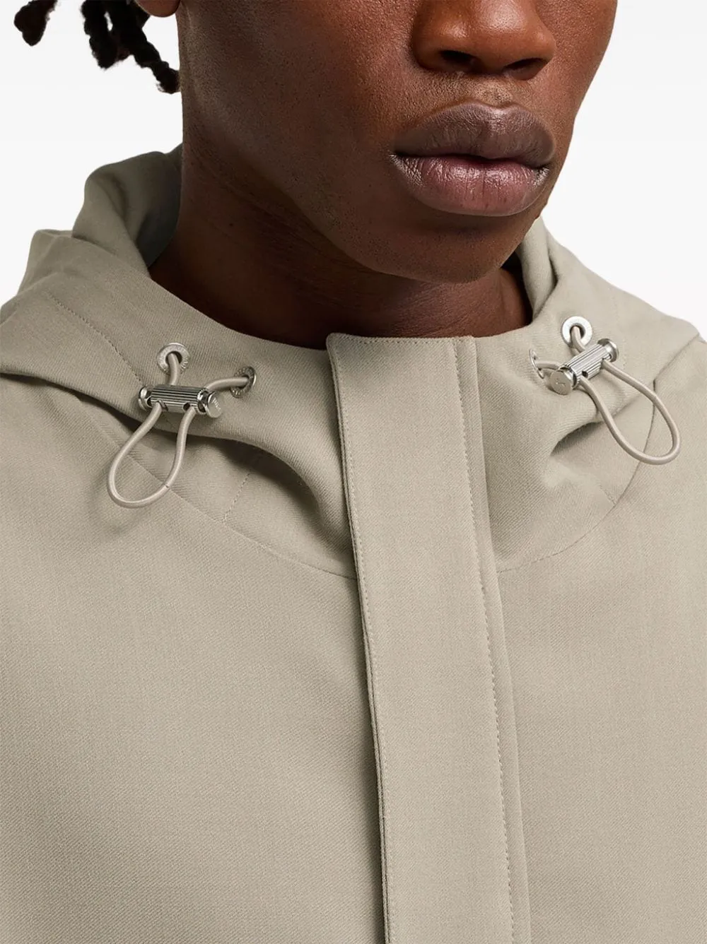 AMI Paris front-pocket Hooded Jacket