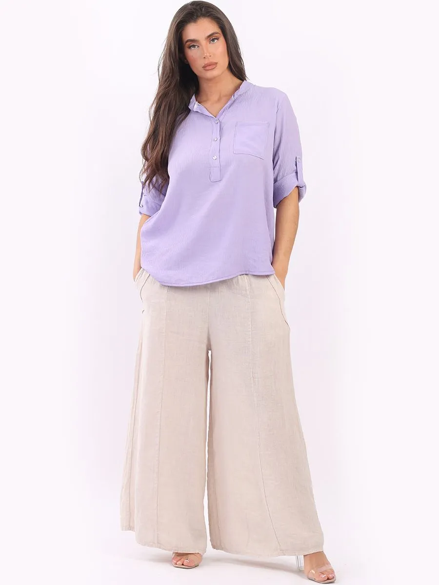 Anne   Kate Italian Front Pocket Top