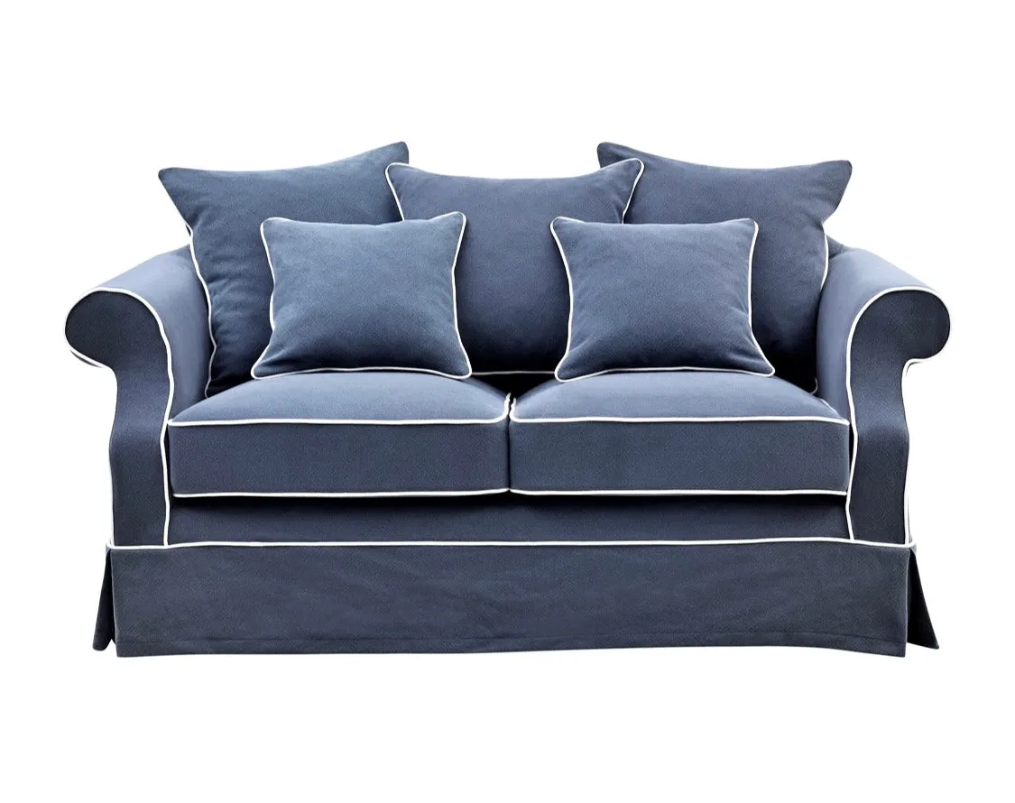 Ayla 2 Seater Sofa Navy