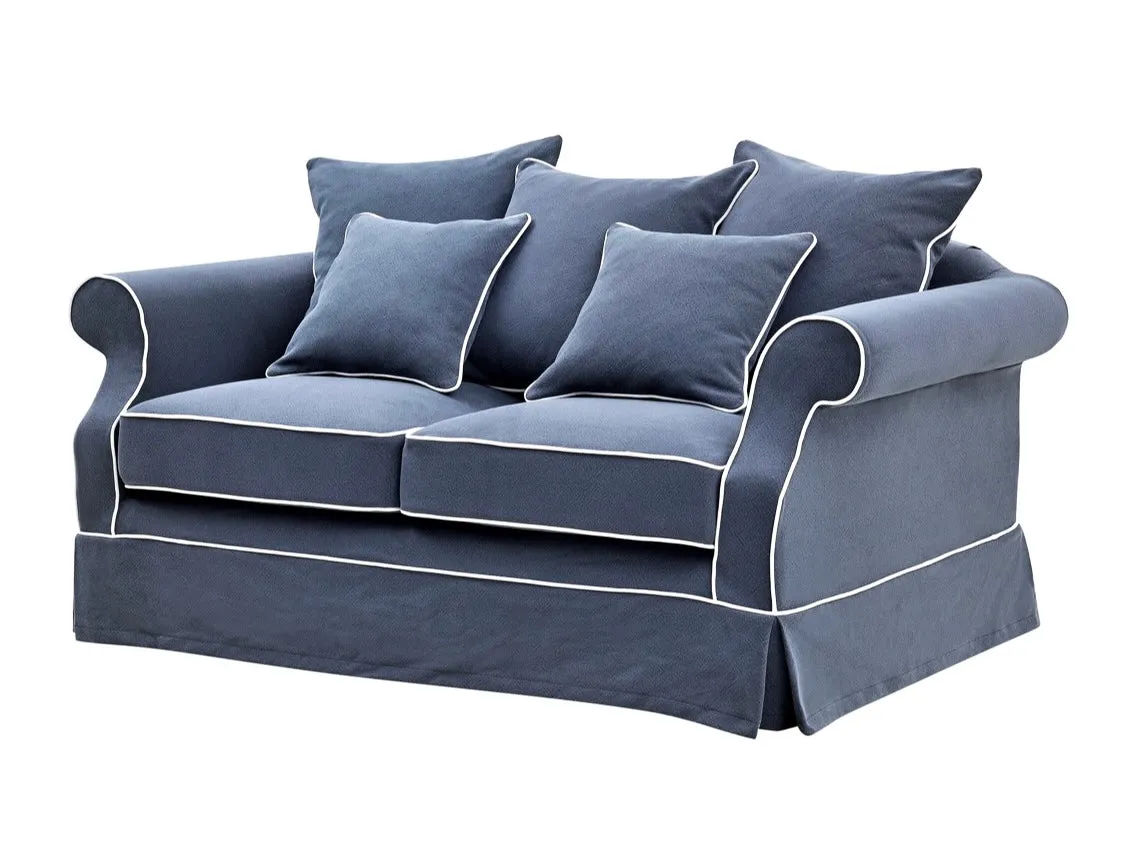 Ayla 2 Seater Sofa Navy