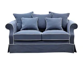 Ayla 2 Seater Sofa Navy