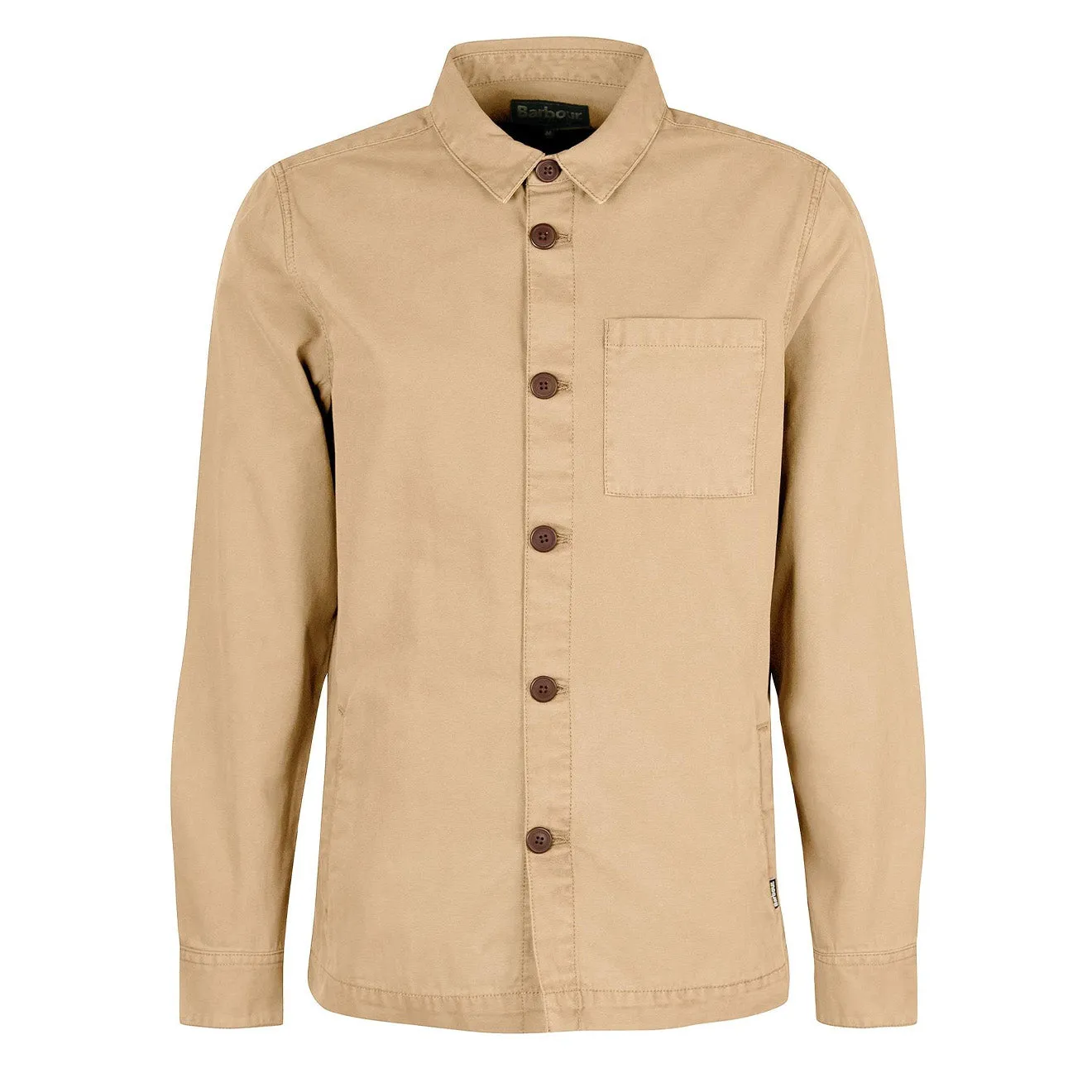 Barbour Washed Cotton Overshirt Washed Stone