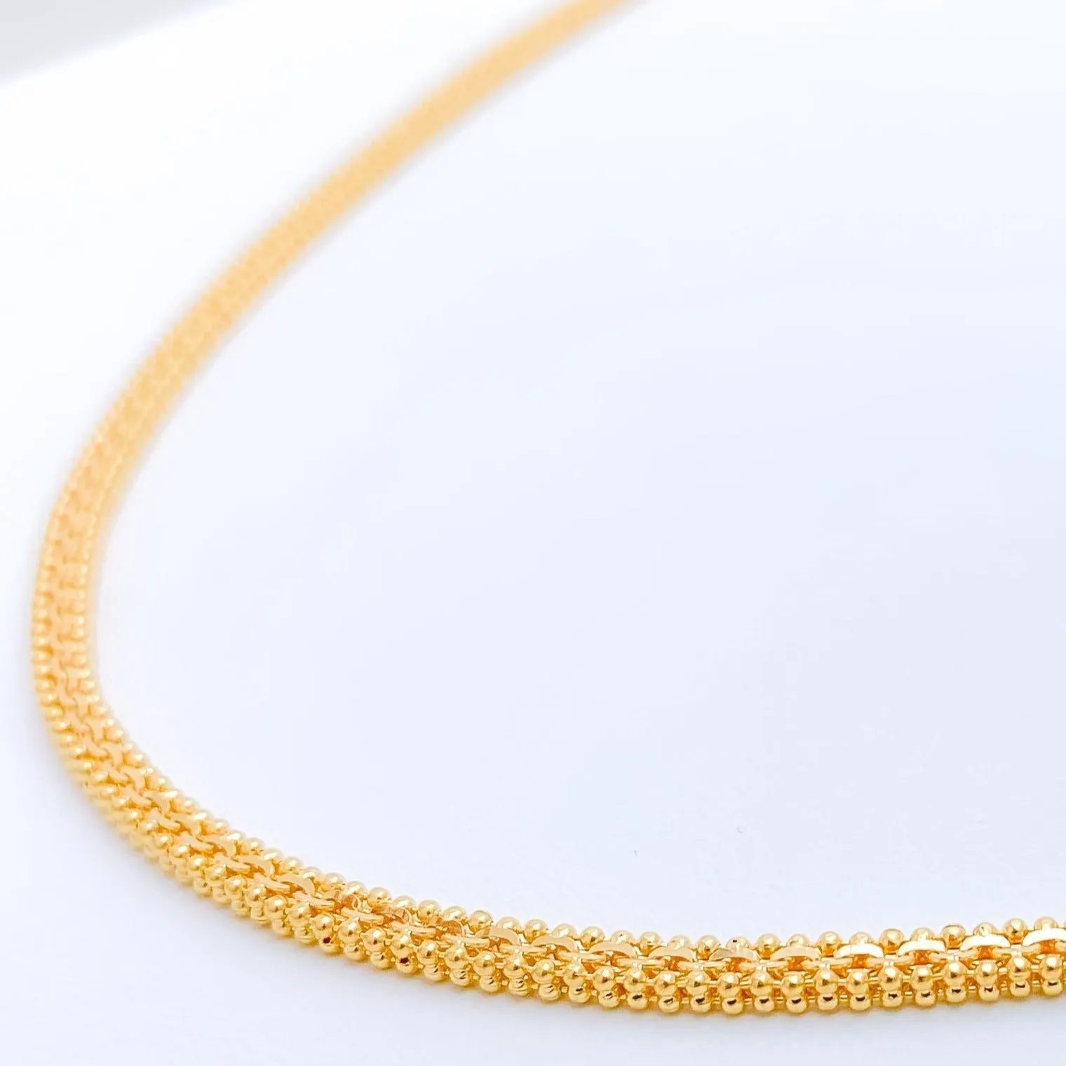 Beaded Square Chain - 18"