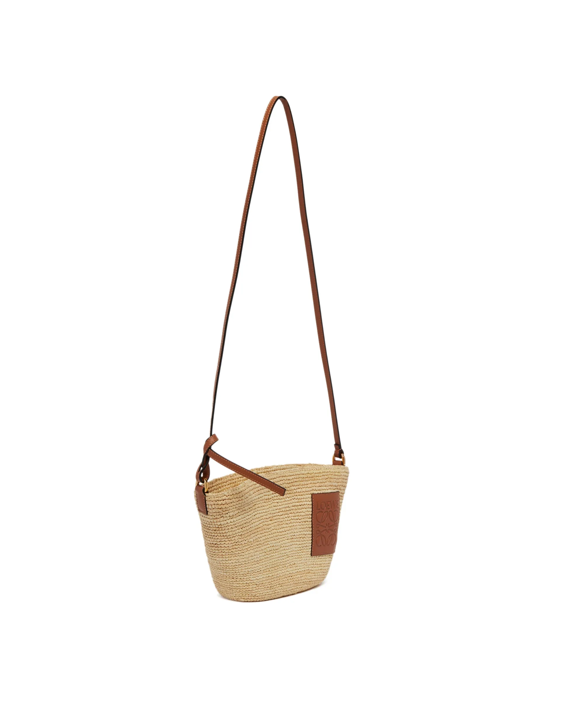 Beige Raffia Shoulder Bag