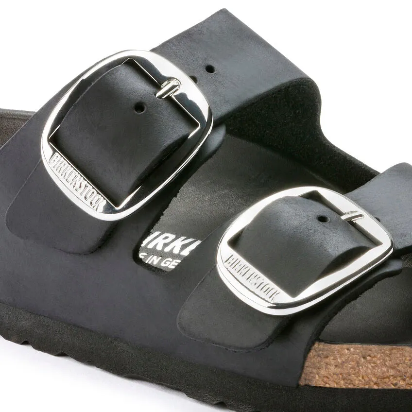 Birkenstock Women's Arizona Big Buckle Oiled Leather (Black)