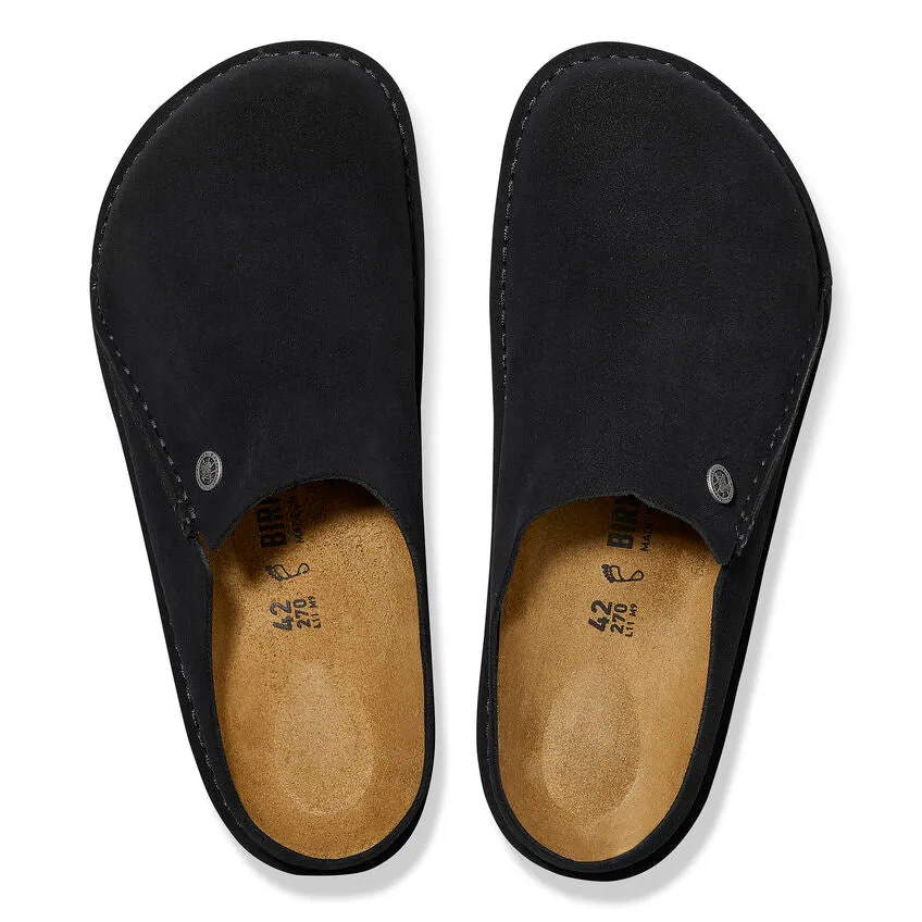 Birkenstock Zermatt Black Suede Narrow Women's