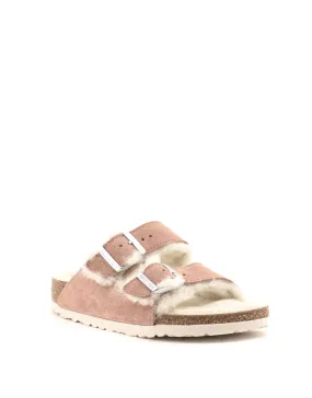 Birkenstock — Arizona Shearling - Pink Clay Narrow Width