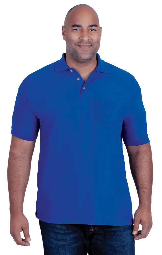 Blue Generation Men's 60/40 Teflon Pique Polo Shirt With Pocket