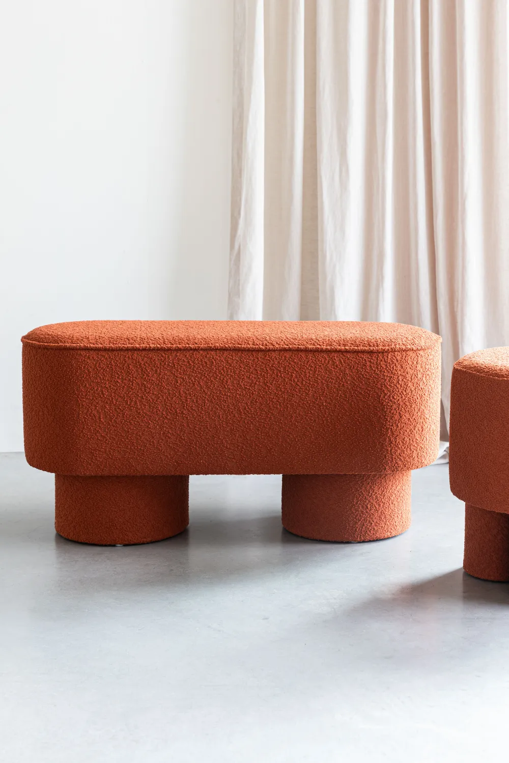 Bouclé Modern Bench | DF Marcos