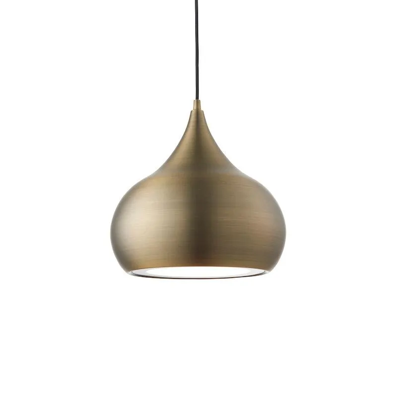 Brosnan 1 Light Matt Antique Brass Ceiling Pendant