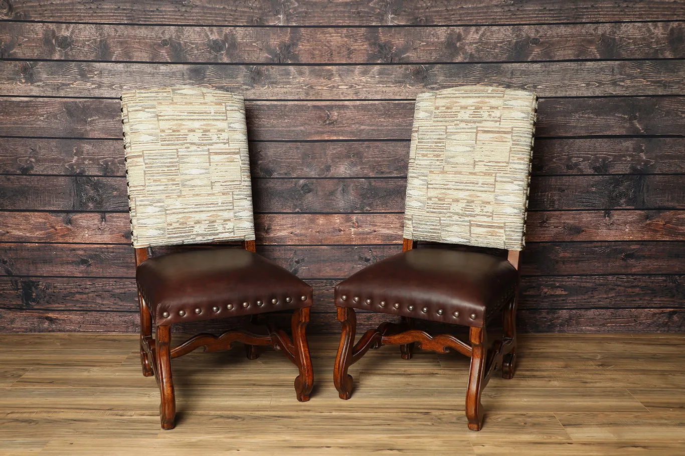 Brown Southwestern Dining Chair Set