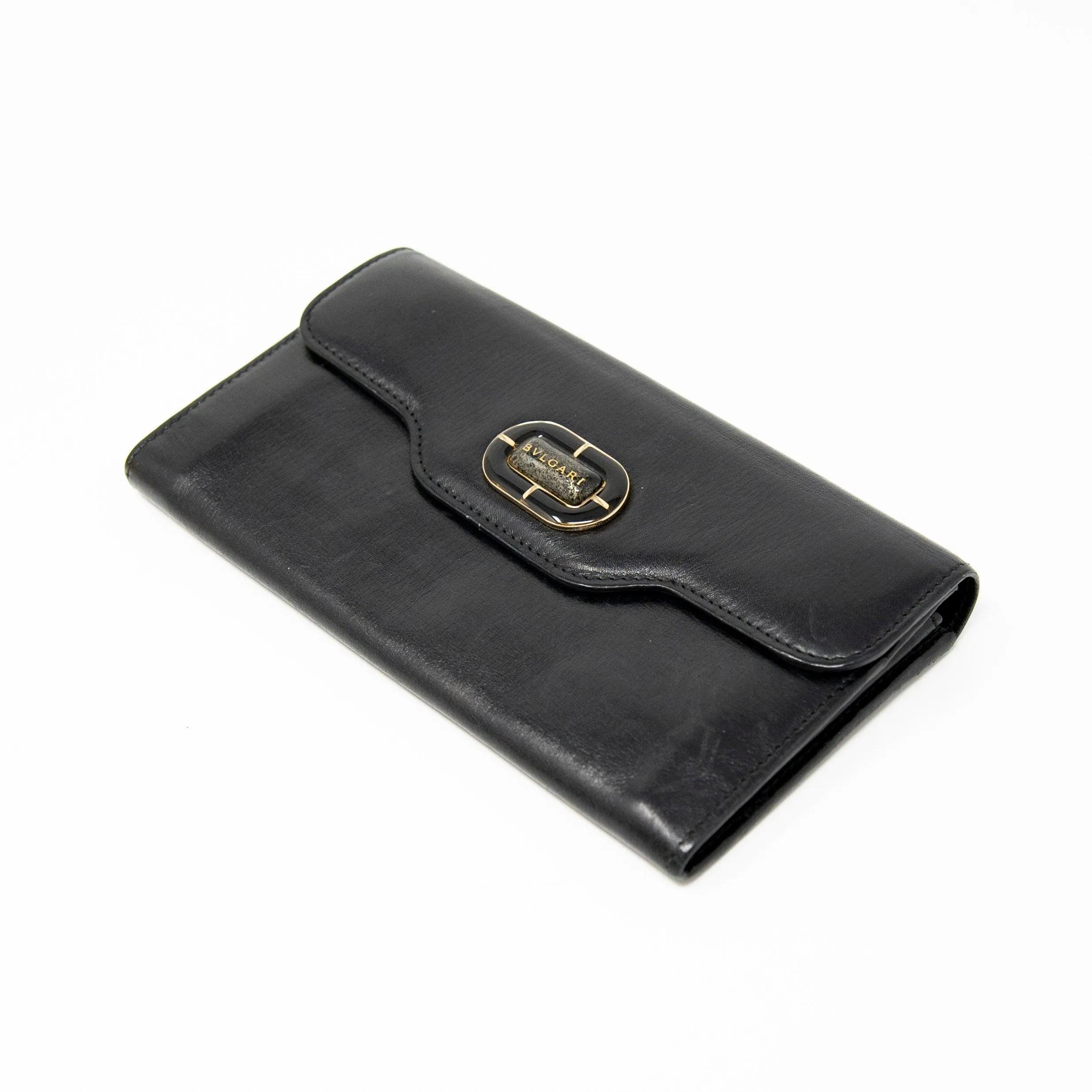 Bvlgari Black Long Wallet