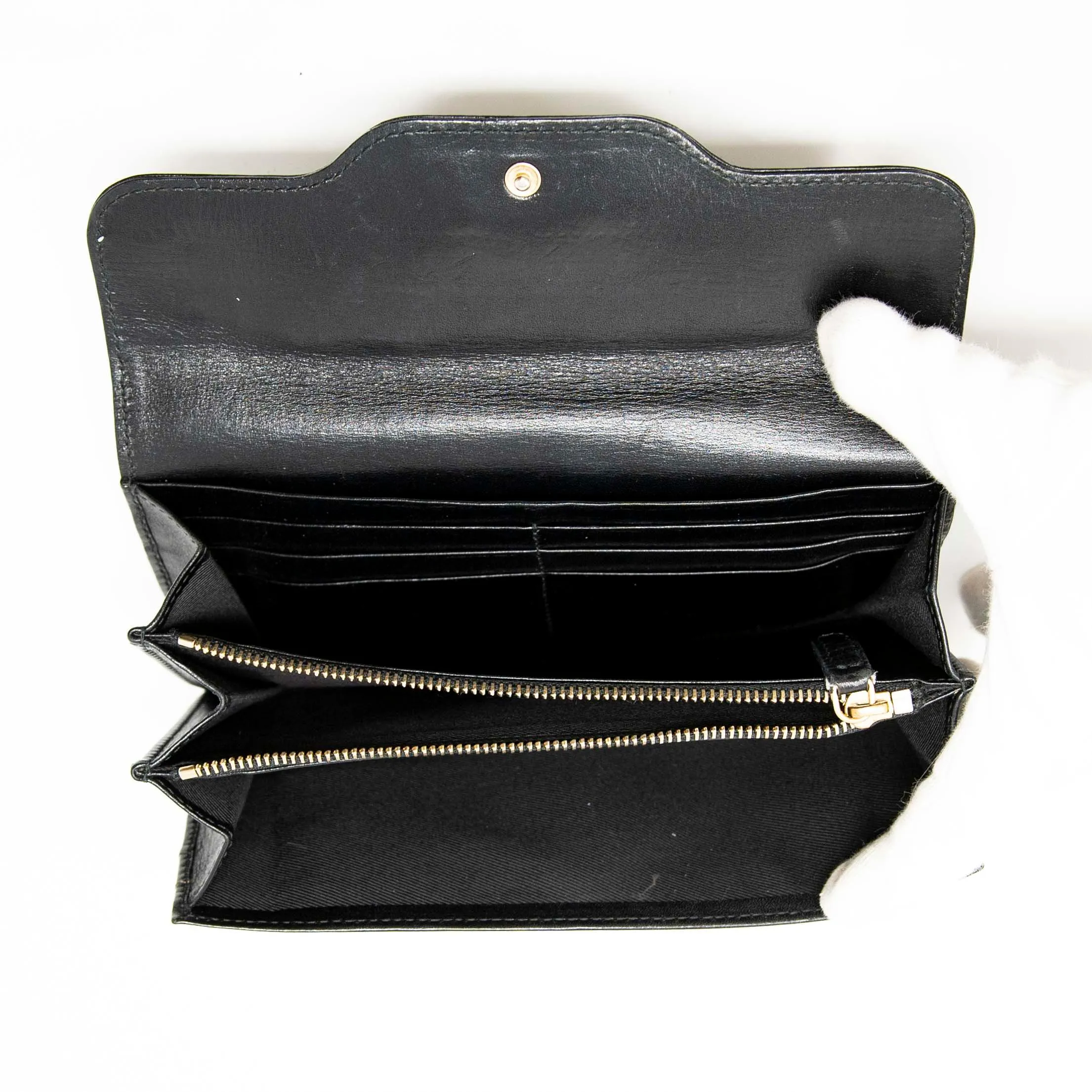 Bvlgari Black Long Wallet