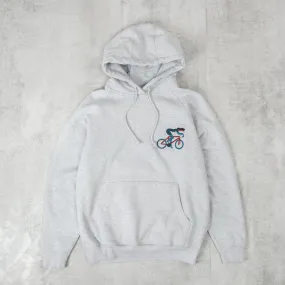 By Parra Cat Defence Hooded Sweatshirt - Heather Grey