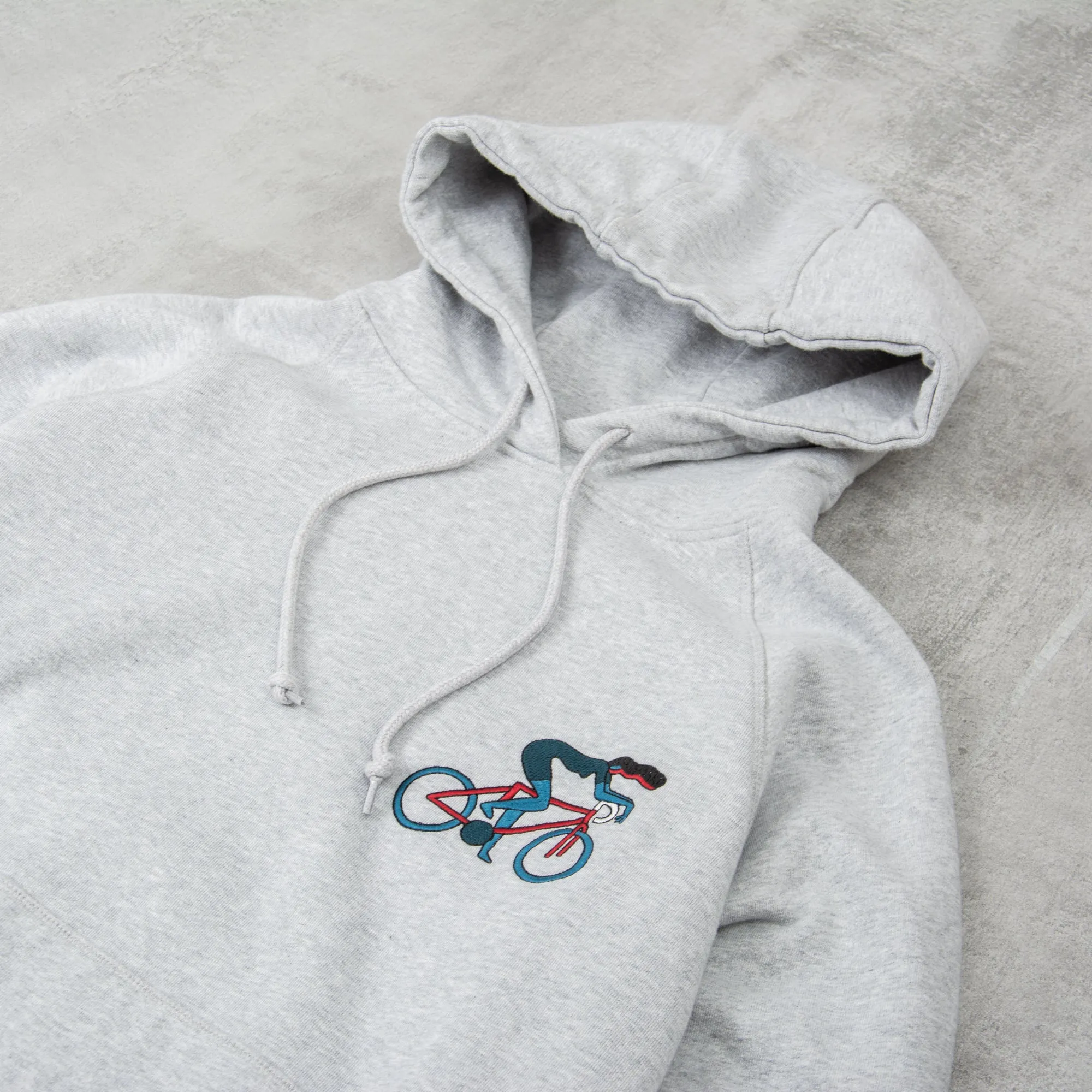 By Parra Cat Defence Hooded Sweatshirt - Heather Grey