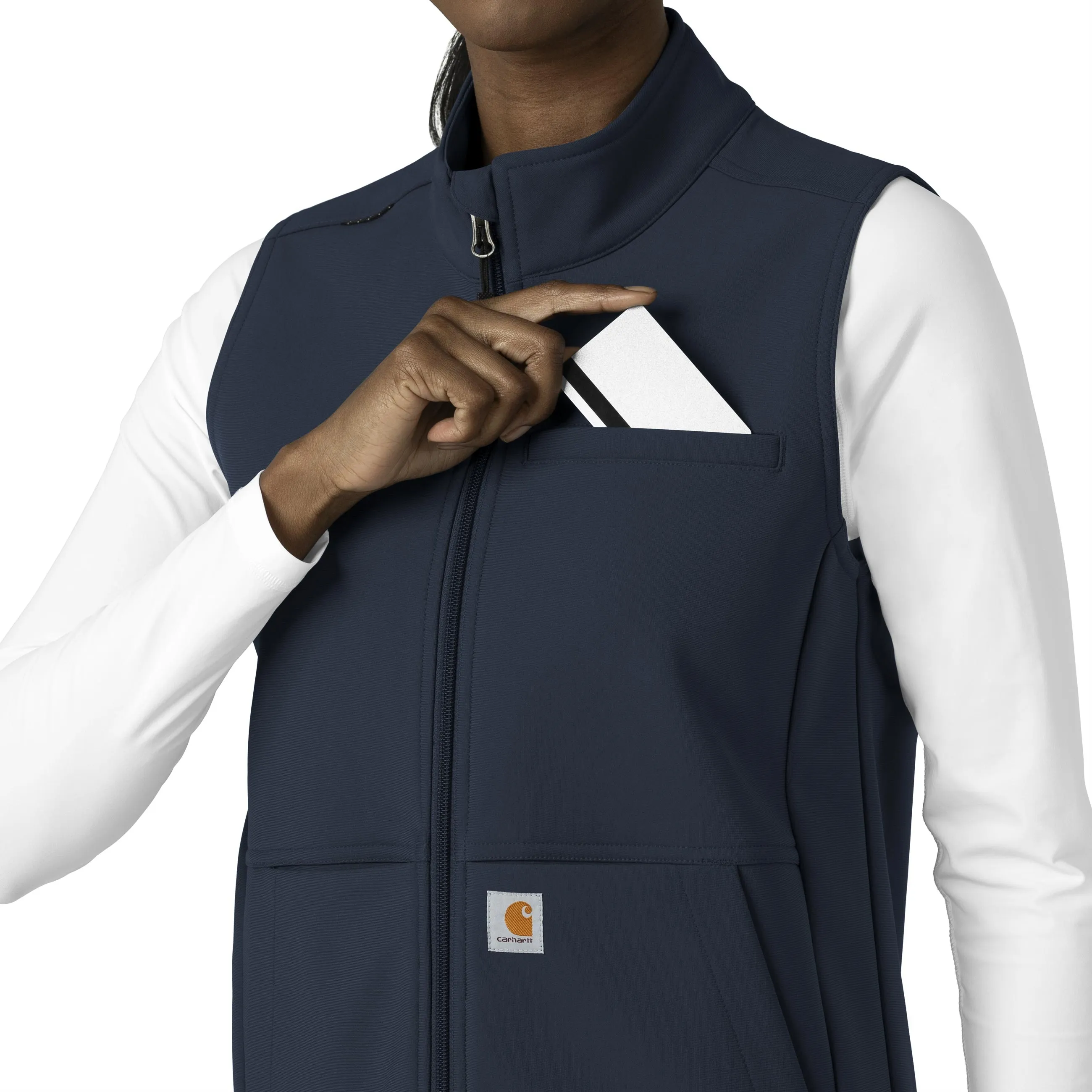 Carhartt Rugged Flex Women's Bonded Fleece Vest - Navy