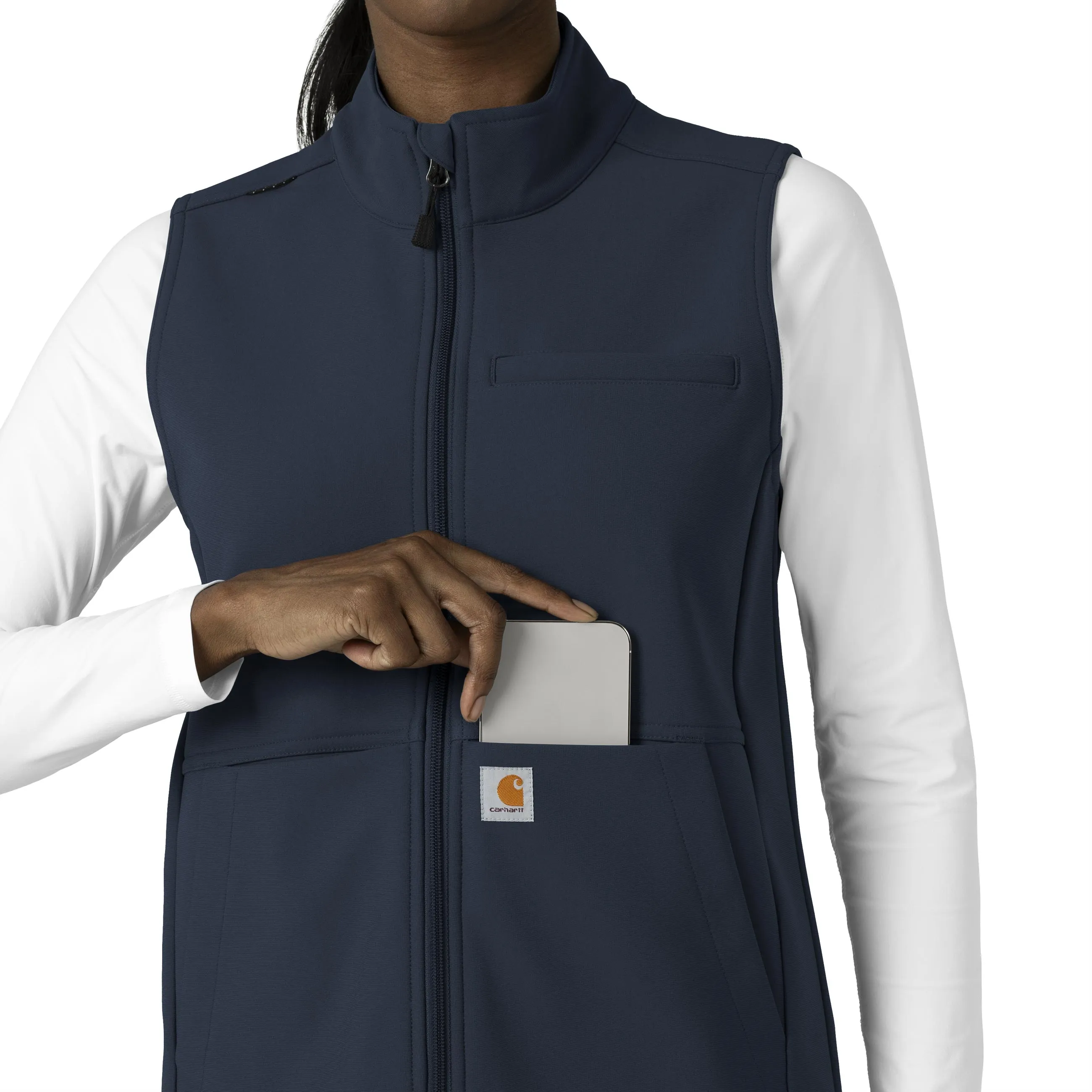 Carhartt Rugged Flex Women's Bonded Fleece Vest - Navy