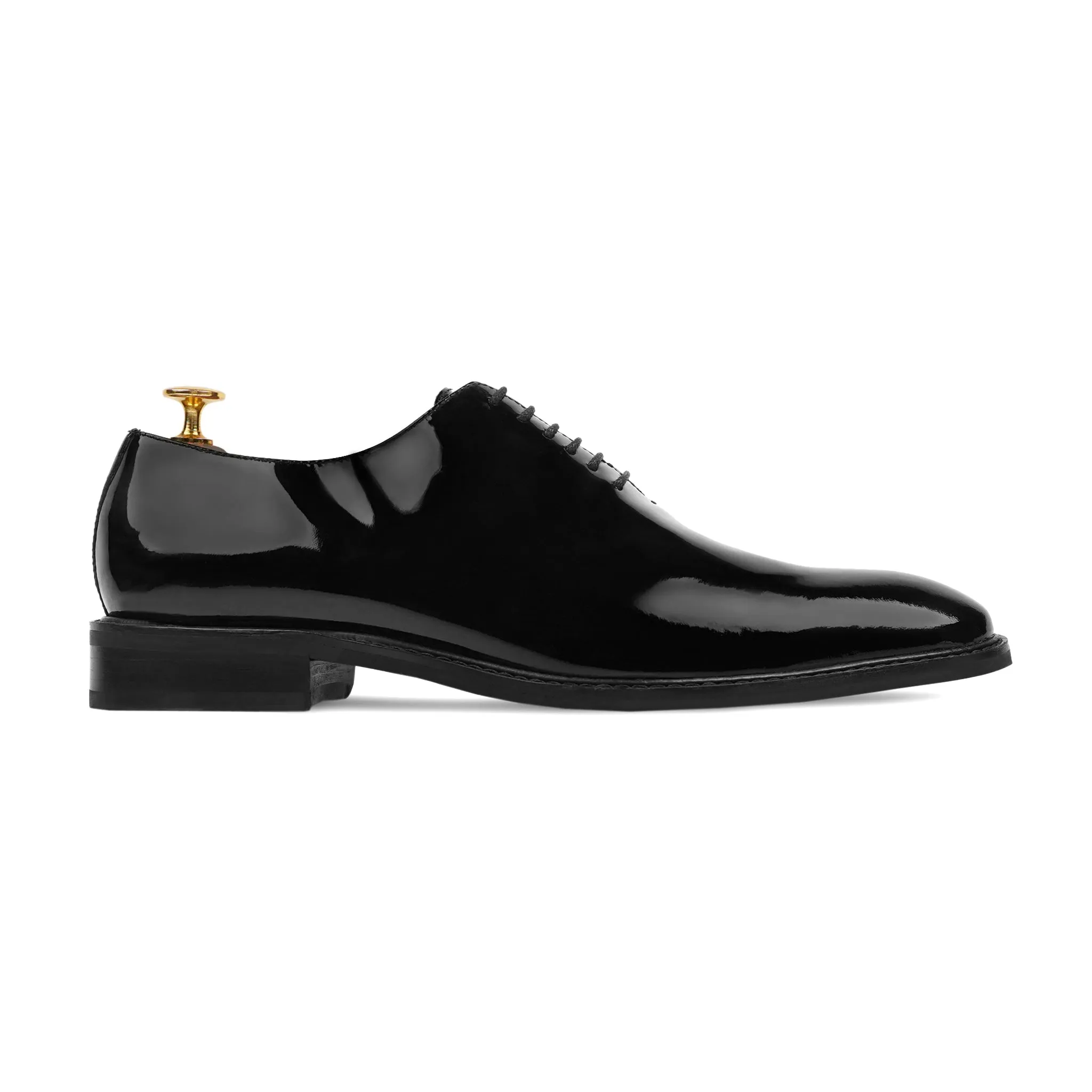 Carmelo - Men's Black Patent Leather Wholecut Shoe