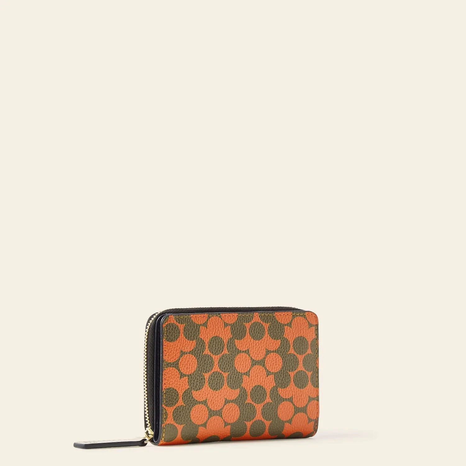 Celia Medium Wallet - Tomato Puzzle Flower