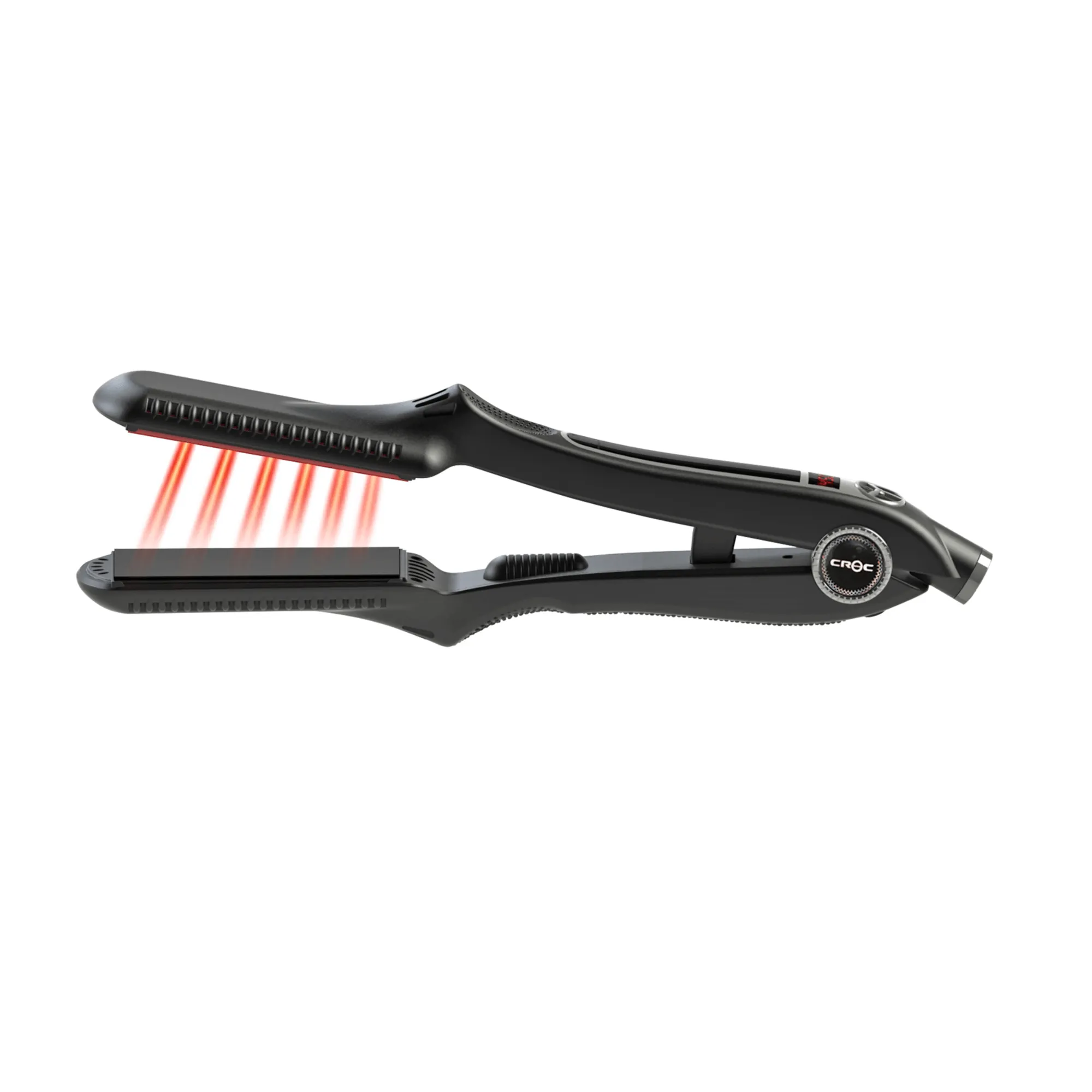 Classic Infrared Tourmaline Ceramic Black Titanium Flat Iron 1.5''