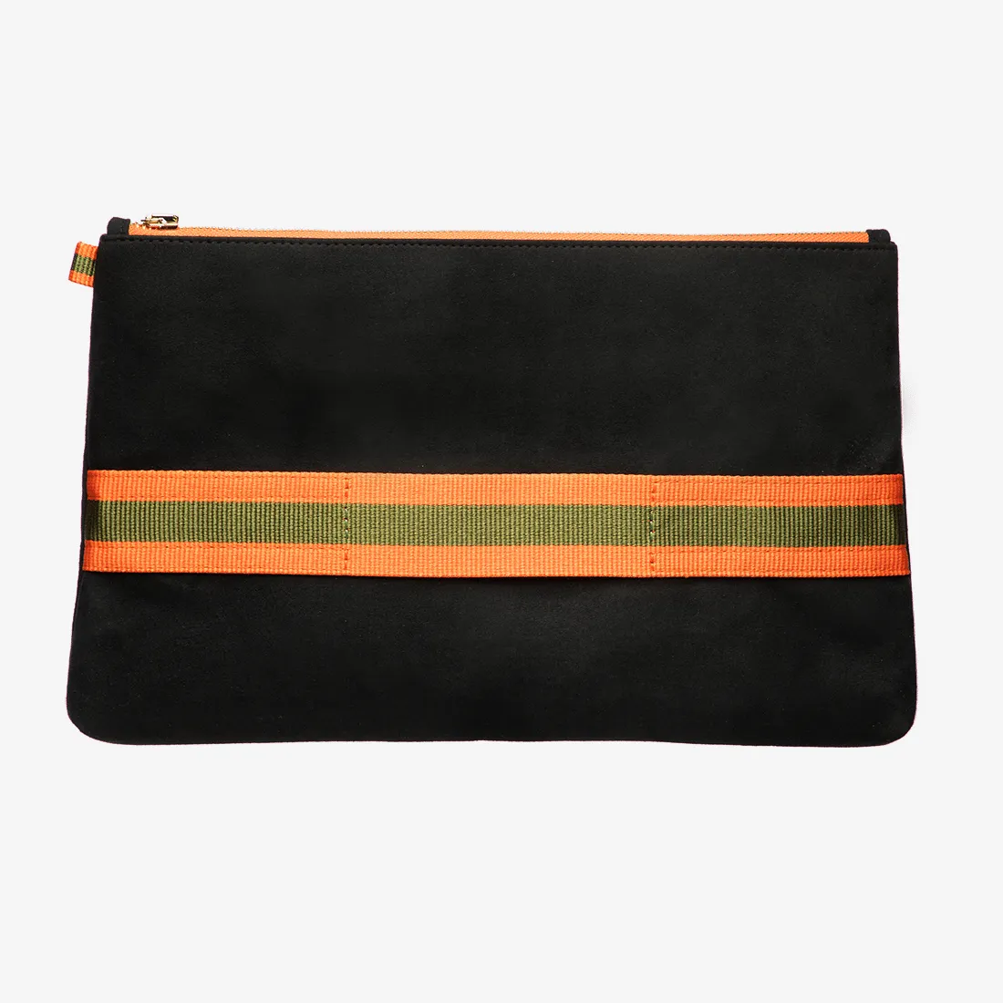 Clutch "Midnight Black" with golden print