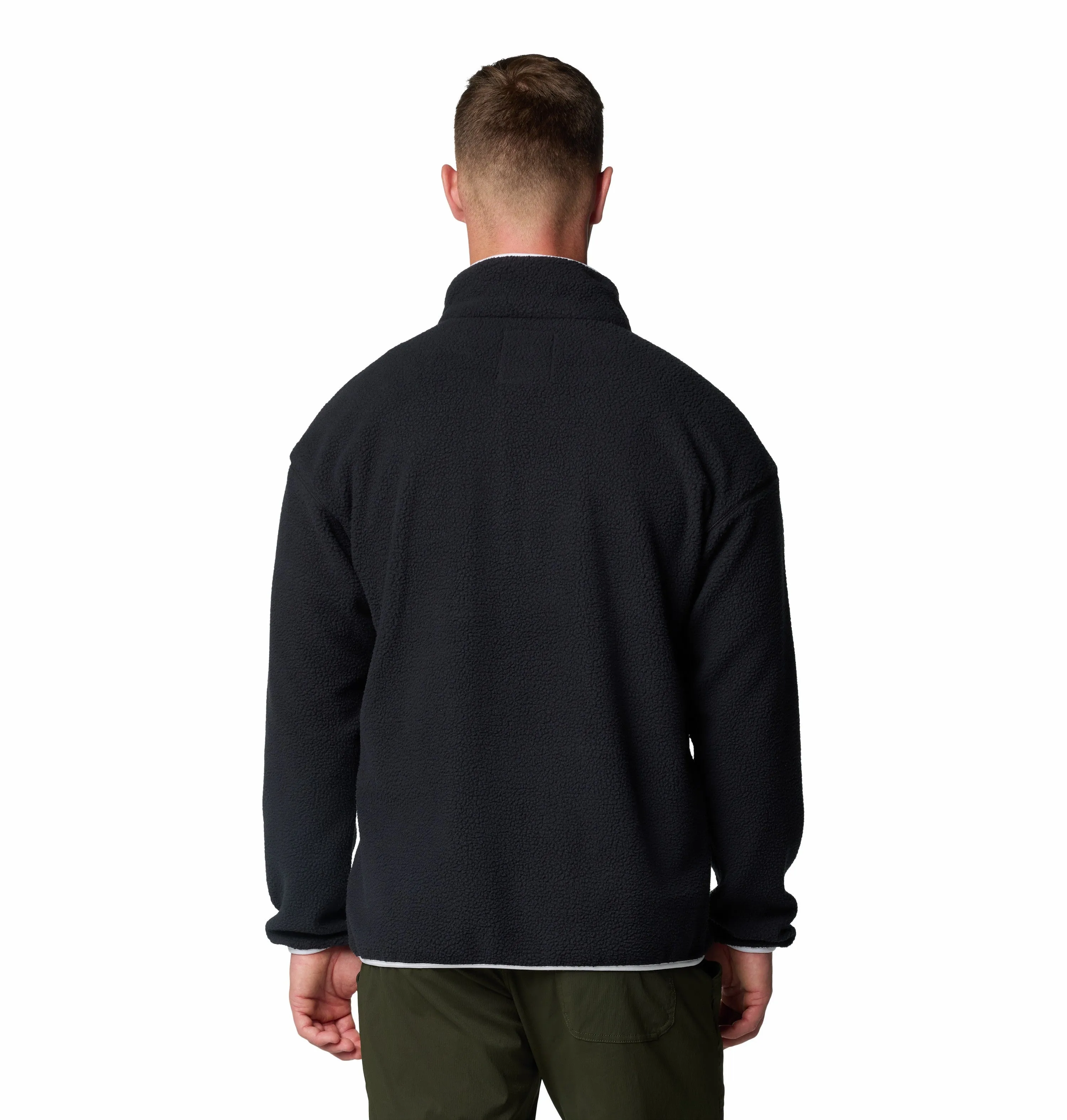 Columbia Mens Helvetia II Regular Fit Half Snap Fleece-BLACK