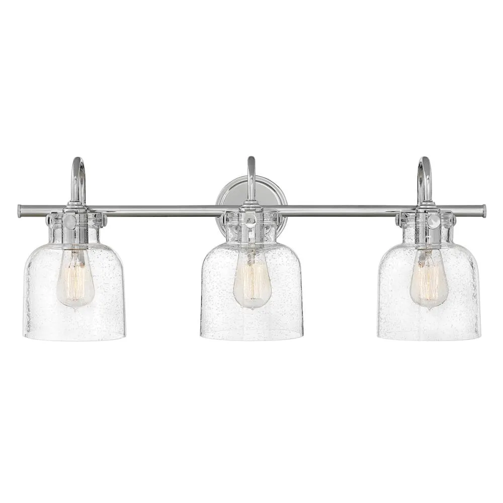 Congress 3 Light Vanity - Chrome