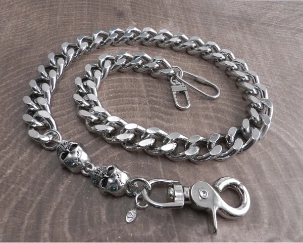 Cut Leash Wallet Chain with Skull