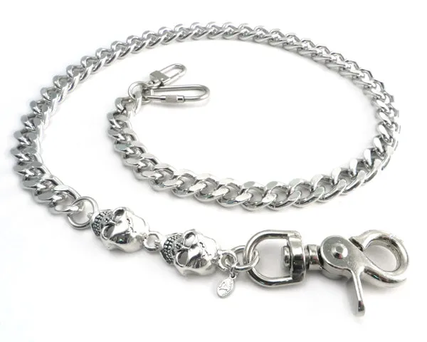 Cut Leash Wallet Chain with Skull