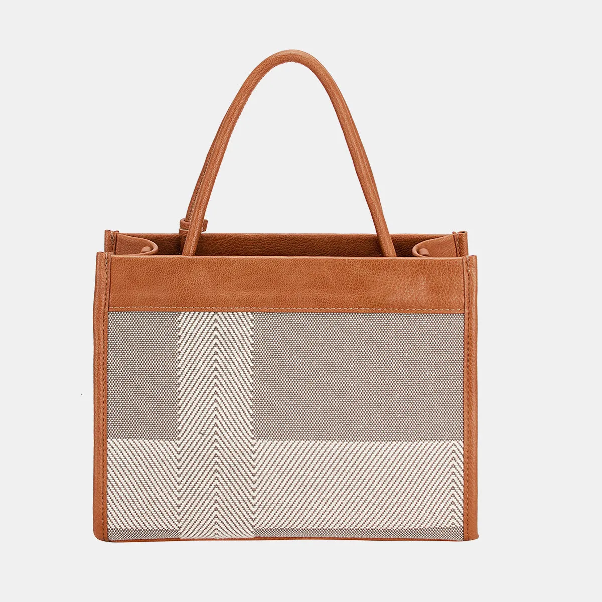 DAVID JONES STRIPED CONTRAST TOTE BAG