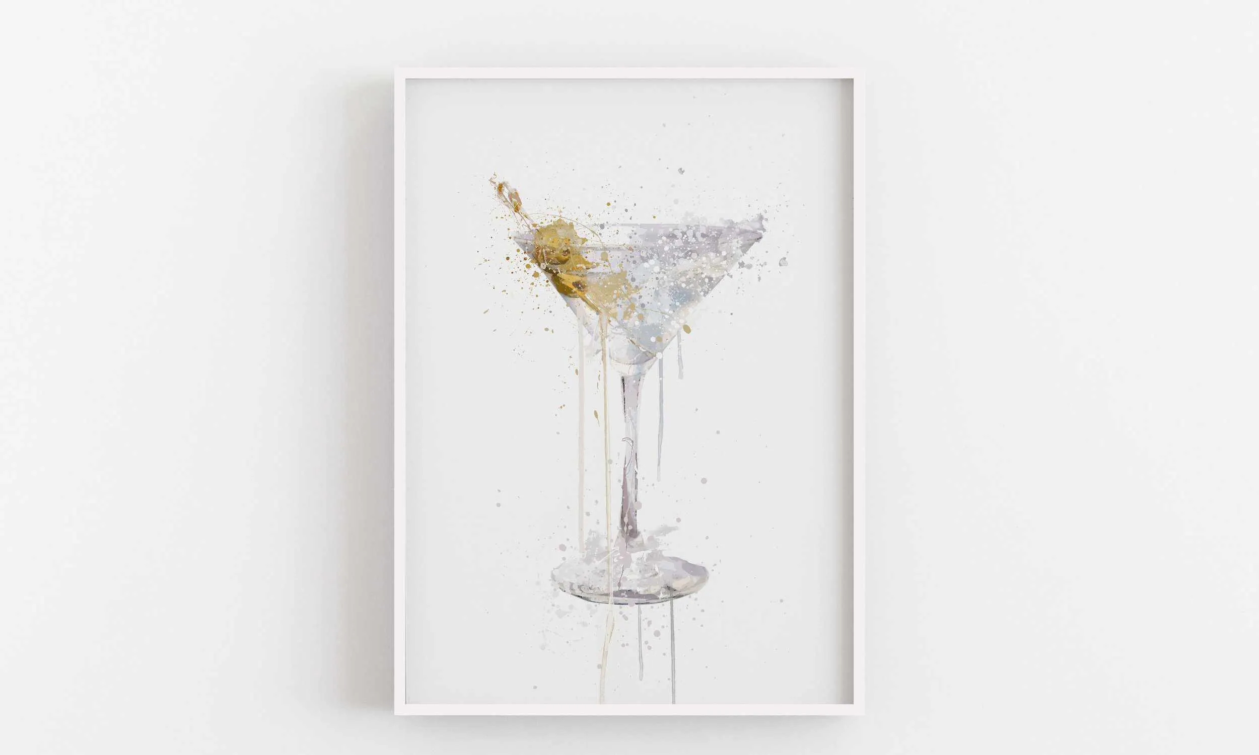 Dry Martini Cocktail Wall Art Print