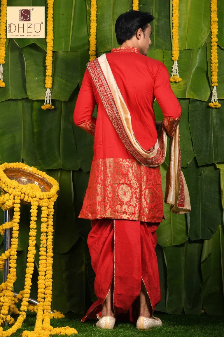 Dulhe Raja- Dheu Designer Dhoti(Optional)Kurta Set