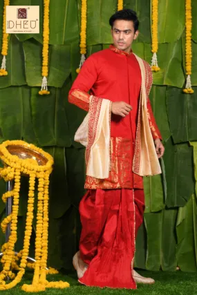 Dulhe Raja- Dheu Designer Dhoti(Optional)Kurta Set