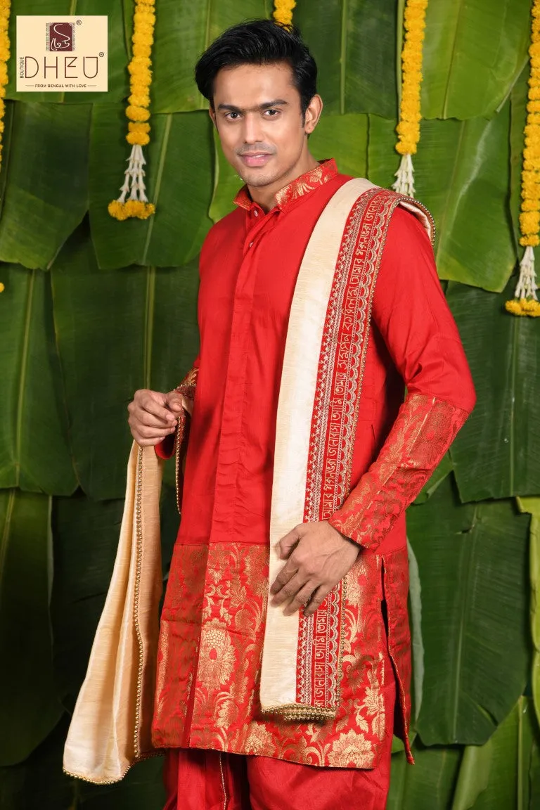 Dulhe Raja- Dheu Designer Dhoti(Optional)Kurta Set