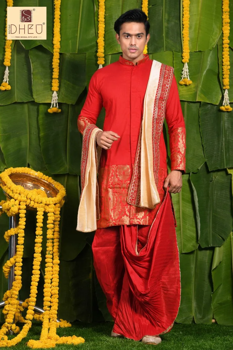 Dulhe Raja- Dheu Designer Dhoti(Optional)Kurta Set