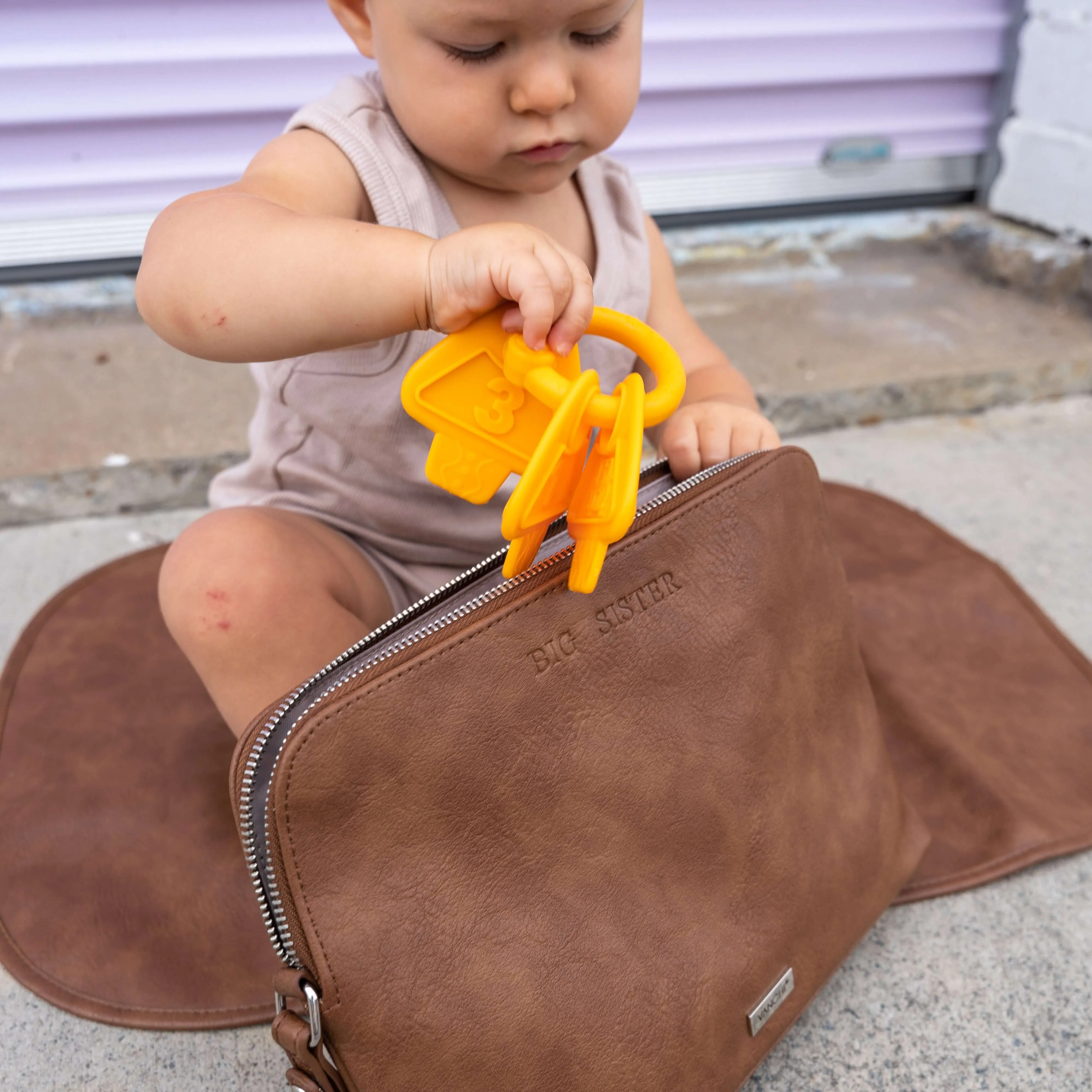 Everything Pouch & Mini Card Wallet - Original Tan Gift Set