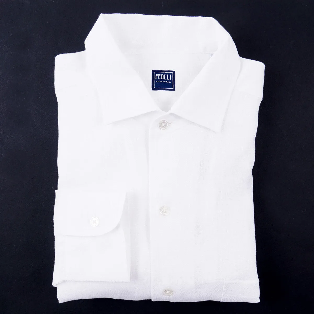 Fedeli Regular-Fit Woven Linen Shirt