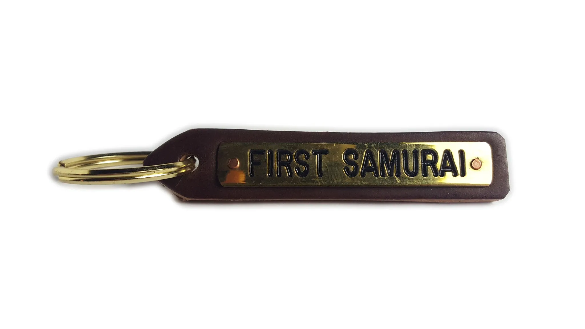 First Samurai Leather Key Chain