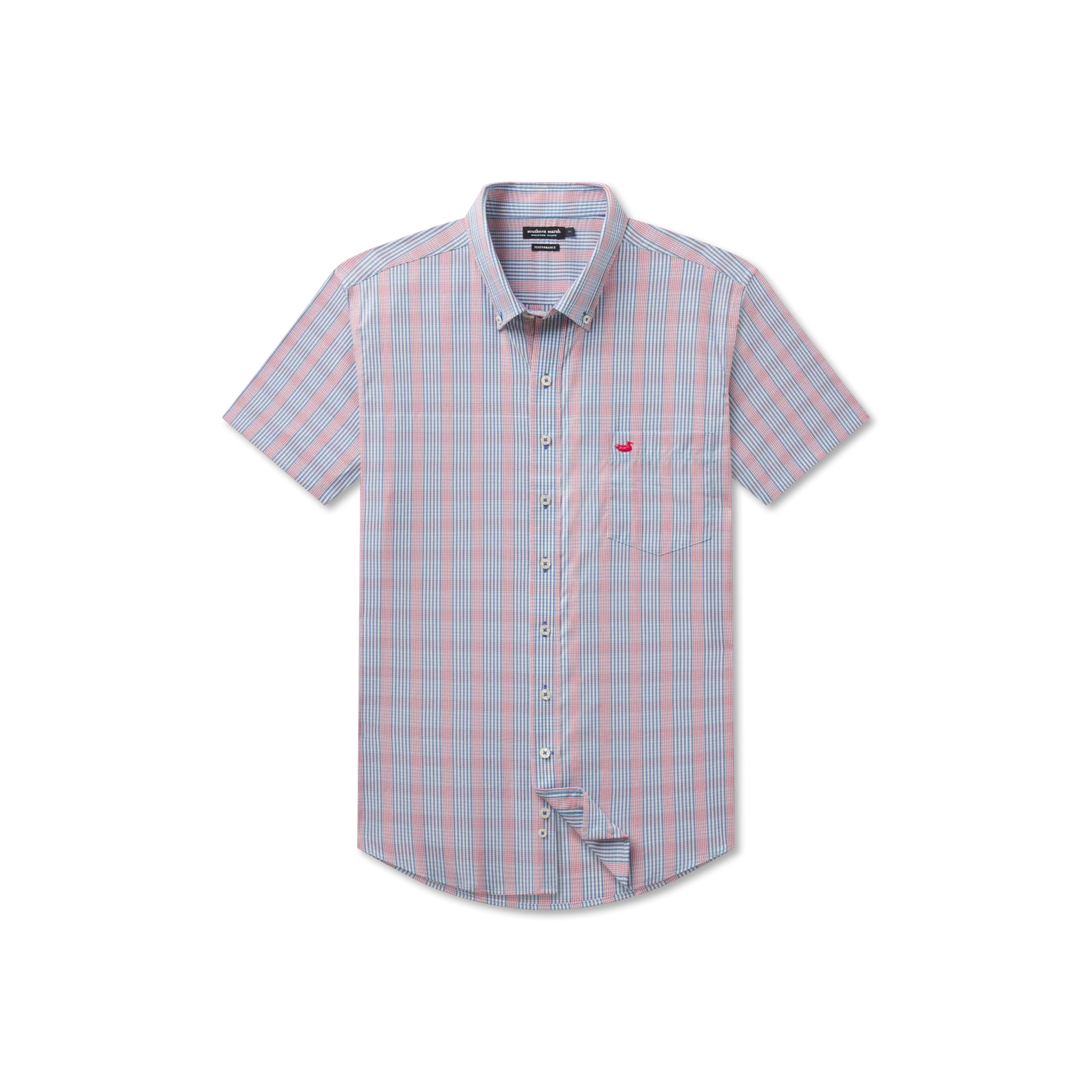 Franklin Performance Gingham Dress Shirt - Short Sleeve