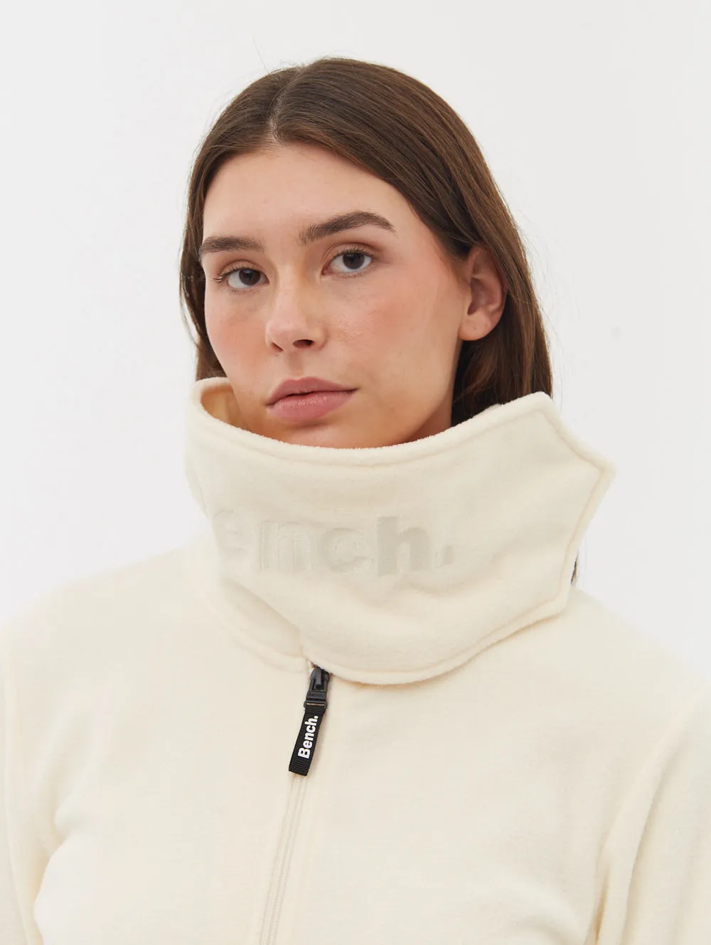 Funnel Microfleece Zip-Up Wrap Neck